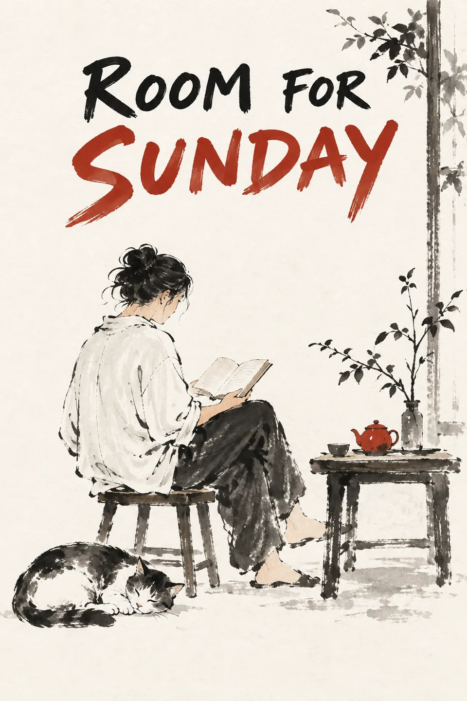 A few ink lines, one warm accent and a quiet everyday moment.