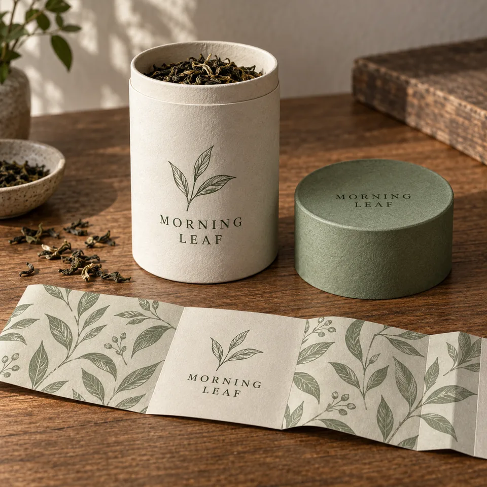 Develop a tactile packaging concept with a simple botanical identity.